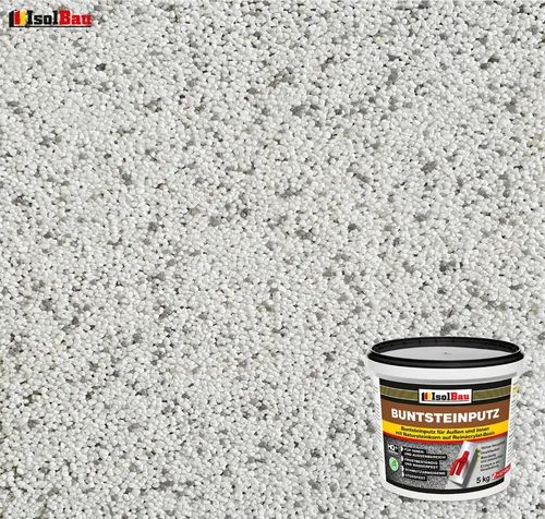 Buntsteinputz Mosaikputz BP 70 (weiss, grau) 5 kg Absolute ProfiQualität