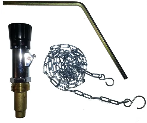 Thermostatischer Feuerzugsregler RT4P mit Kette 3/4 (1139)