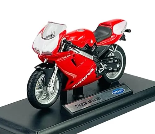 Dromader Welly 2000 Cagiva Mito 125 Rot 1:18 1/18 Metall Modell Motorrad Die Cast Neu im Kasten