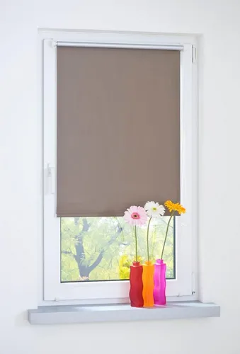 Seitenzugrollo, blickdicht, energiesparend, ohne Bohren stone 150 cm