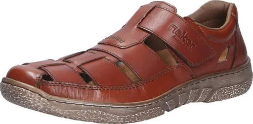Rieker Herren Halbschuhe 03578 - Slipper & Mokassins für Herren, mit losem Einlage und Extraweite für optimalen Komfort, ausgestattet mit praktischem Klettverschluss.