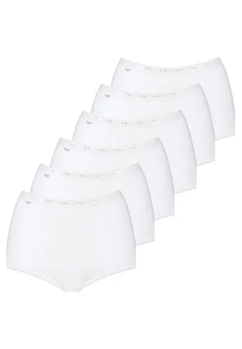 sloggi Maxislip 6er Pack Basic + (Spar-Set, 6-St) Maxi Slip - Baumwolle - Atmungsaktiv - Perfekter Sitz