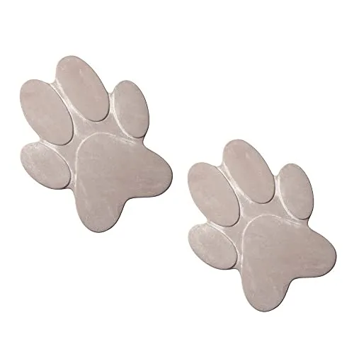 matches21 HOME & HOBBY Trittsteine Tatzen - 1 Paar Tritt-Steine 30x25 cm - Gehwegplatten aus widerstandsfähigem Zement, ideal für Gartenwege oder als dekorative Akzente im Freien.