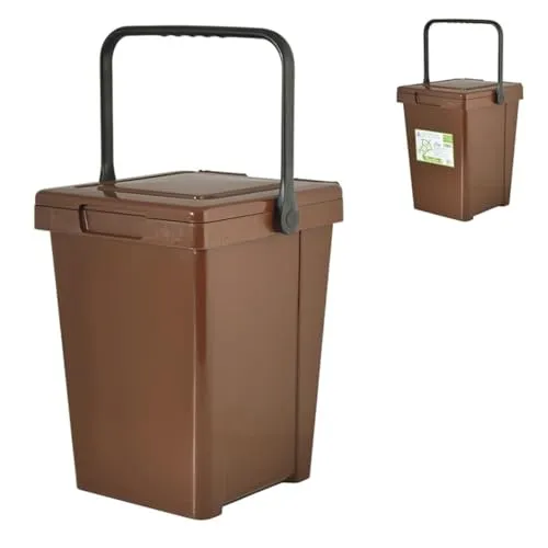 H+H 3984612 25 Liter brauner Nassbehälter, Kunststoff, Universale, Braun