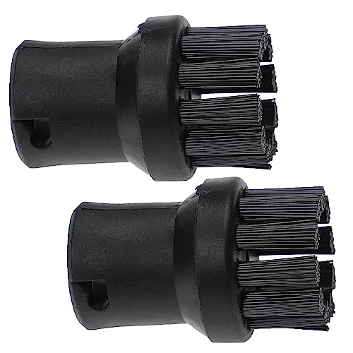 vhbw 2X Rundbürste kompatibel mit Kärcher K 1501, K 1701, K 7000 MB, K 1605 AMWAY, K 1602 AMWAY, K 1405 Dampfreiniger - Dampfbürste