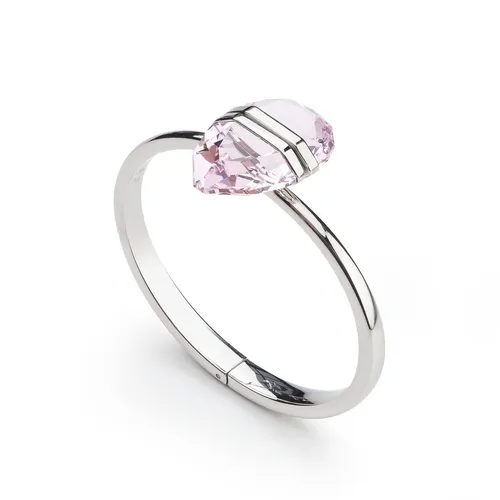 Elegantes Swarovski Armband 5615111 - Armband aus Edelstahl mit großem Kristall in Silber und Rosa, ideal als Geschenk und kommt in einer stilvollen Geschenkbox.