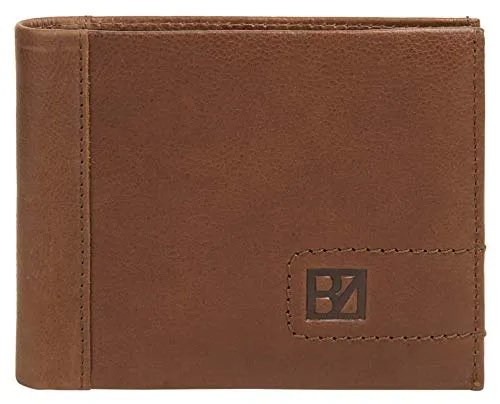 Bodenschatz Geldbörse im Querformat Echt Leder Herren 020188 - Herren-Geldbörse aus 100% Rindleder mit RFID-Schutz, bietet Platz für 8 Karten und 2 Einsteckfächer, schickes und zeitloses Design.