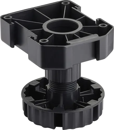 SO-TECH® Möbelfuß Sockelfuß 90 mm verstellbar (20-St) in schwarz von SO-TECH