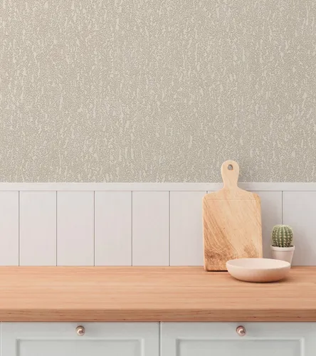 Vliestapete Struktur Muster Gräser Floral Beige Grau Glitzer 79095-5 (2,72€/1qm)