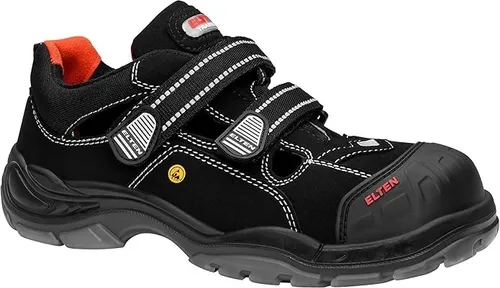 ELTEN Sicherheitsschuhe SCOTT Pro ESD S1P - Leichte, sportliche Arbeitsschuhe mit Kunststoffkappe, atmungsaktiv und metallfrei, Größe 39 für Damen und Herren
