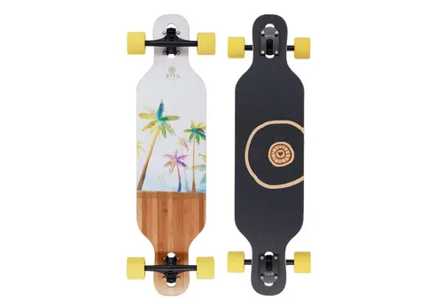 BTFL Longboard COCCO - Komplettes Drop Through Longboard - Longboards für Cruising, sportlich im Design und ideal für Skateboard-Enthusiasten ab 16 Jahren.