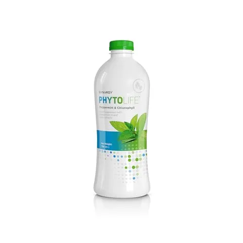 Synergy Worldwide Phytolife 730 ml | Flüssiges Chlorophyll-Nahrungsergänzungsmittel - Präparate zur Entgiftung & Detox-Kur, unterstützt die Verdauungs- und Darmgesundheit mit erfrischendem Pfefferminzgeschmack und schneller Aufnahme.