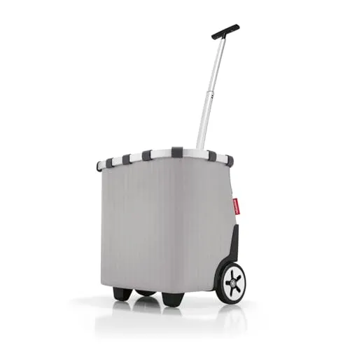 Reisenthel Carrycruiser Herringbone Grey - Einkaufstaschen & Einkaufstrolleys mit elegantem Design, strapazierfähigem Polyester und einer beeindruckenden Tragkraft von bis zu 20 kg für komfortables Einkaufen.