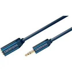 Clicktronic Casual, 1,5m Verlängerungskabel, Stereo Miniklinke 3,5mm