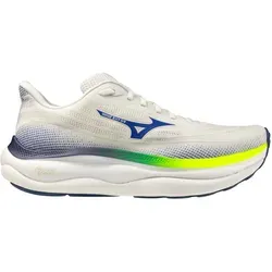 Mizuno Wave Sky 9 Neutralschuh Herren – Weiß/Blau, Größe 45 - Erlebe ein schwereloses Laufgefühl mit dem Mizuno Wave Sky 9 Neutralschuh. Die innovative Dämpfung sorgt für maximalen Komfort und ein geschmeidiges Abrollverhalten – ideal für entspannte Trainingsläufe und lange Strecken.