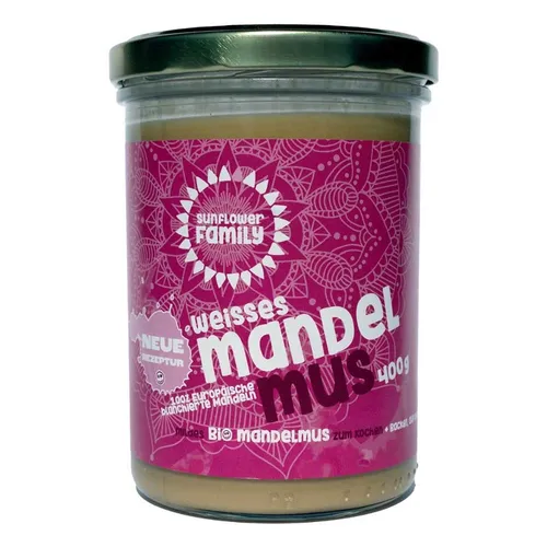 Mandelmus - weiß 400g | SUNFLOWERFAMILY GMBH