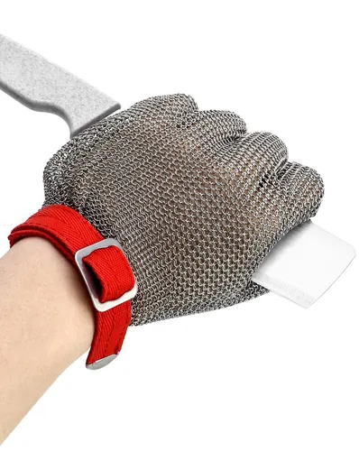 QWORK® Kettenhandschuh Metzger