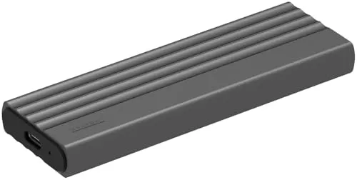 Xystec SSD-Festplattengehäuse: Ultrakompaktes SSD-Gehäuse NVMe M.2, USB 3.1 Gen2, 10Gbps, USB-C/A (Externe Festplatten-Gehäuse, NVMe-Case, Externes Laufwerk)