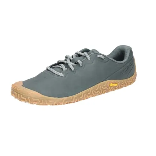 Merrell Damen Vapor Glove 6 LTR-Forest Sneaker - Laufschuhe mit recycelter Vibram Ecostep-Außensohle, die für besseren Halt sorgt und den Fuß in natürlicher Position hält.
