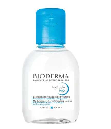 BIODERMA Hydabio H20 100ml - Mizellenwasser für trockene Haut - Tagespflege: Sanftes Mizellenwasser, das trockene Haut intensiv mit Feuchtigkeit versorgt und sanft reinigt. Ideal für Gesicht und Hals.