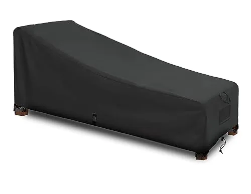 SIRUITON Abdeckhauben für Liegen, Schutzhülle für Gartenliege Abdeckhauben Sonnenliege aus 420 D Oxford Gewebe Wasserabweisend und UV Schützend mit 4 Winddichte Knöpfe 200 x 68 x 40 / 70CM