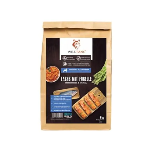 Wildfang® Hundefutter - Premium Trockenfutter mit Angus Rind - Getreidefreies Hundefutter (6 kg) für gesunde Ernährung und optimale Verdauung Ihres Hundes.