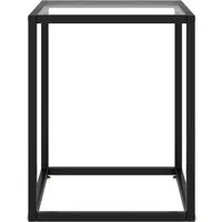 vidaXL Beistelltisch Schwarz mit Hartglas von vidaXL