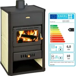 Prity S1 W10 Holzofen mit Wasserwärmetauscher – 13,3 kW Heizleistung