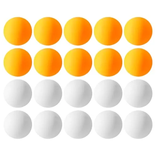 HDGSAFD 20 Stück Tischtennisbälle, Kunststoff-Tischtennisbälle, Tischtennis-Training, Trainingsbälle, Langlebige Tischtennisbälle