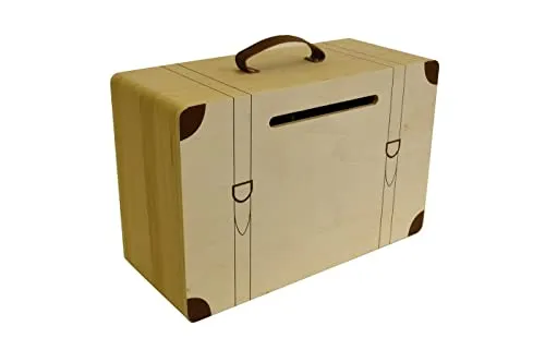 Artemio 14002115 Urne Koffer, Holz, Mehrfarbig, 35 x 15 x 23 cm