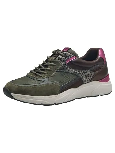 Tamaris Da.-Schnürer 1-23745-43-329 LEOPARD COMB HW 24/25, Größe:40 - Sneaker mit trendiger Leo-Optik und innovativer Wolkensohle für ein unvergleichlich weiches Laufgefühl – ideal für stilbewusste Damen.