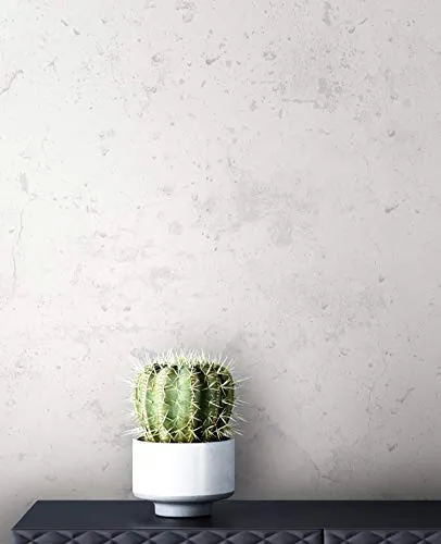 NEWROOM Tapete Beige Vliestapete Beton - Betonoptik Modern Creme Natur Zement Betonwand Industrial inkl. Tapezier-Ratgeber