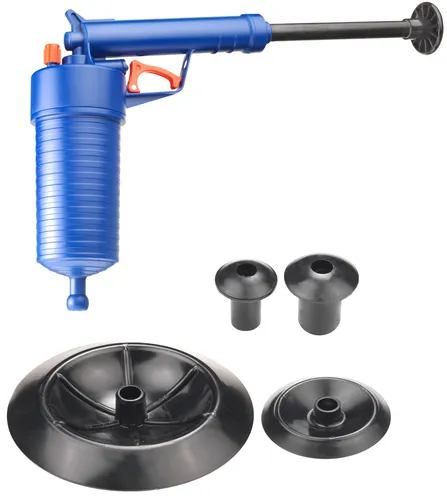 CON:P Pressluft-Rohrreinigungspistole SA220 - Umweltfreundliche Rohrreinigung ohne Chemikalien - ideal für Spülbecken, WC und mehr. Mit 4 Aufsätzen für effektive und sichere Anwendung.