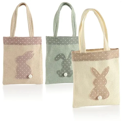 com-four® 3x Geschenktasche für Ostern von COM-FOUR