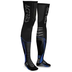 Acerbis Unterziehstrümpfe für Knieorthese X-Leg Pro Schwarz/Blau - Motorradhosen – Bequeme MX Socken für optimalen Komfort und Schutz bei Fahrten, ideal für den Einsatz mit Knieorthesen.