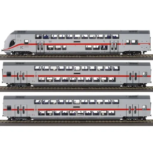 Brawa 44560 H0 3er Set Doppelstockeinheit TWINDEXX VARIO IC2 DBAG VI Neu