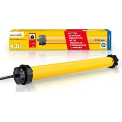 Schellenberg Rohrmotor Basic Maxi, 10 Nm für Rollläden - Robuster Rohrmotor für leichte Rollläden bis 4 m², mit einfacher mechanischer Endlageneinstellung und optionaler Funksteuerung - ideal für effiziente Bedienung.