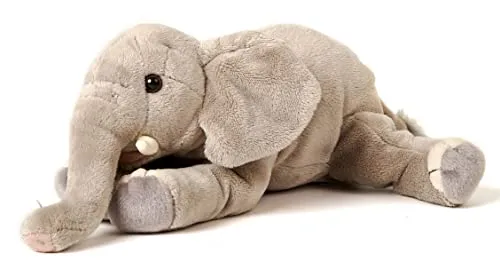 Uni-Toys - Elefant, liegend - 27 cm (Länge) - Plüschtier, Kuscheltier