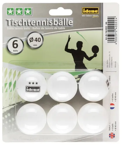 Idena Tischtennisbälle 6 Stück 7440022