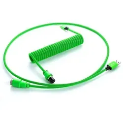 CableMod Pro Coiled Keyboard Cable USB-C zu USB Typ A - Viper Green, 150cm - Kabel & Adapter – Hochwertiges, flexibles Spiral-Kabel in Viper Green, ideal für Gaming-Setups und sorgt für Ordnung am Schreibtisch.