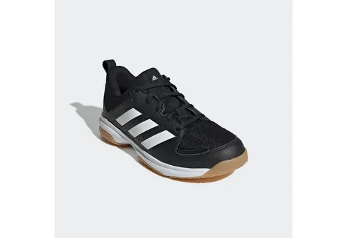ADIDAS Damen Handballschuhe Ligra 7 Indoor - Handballschuhe für Damen mit atmungsaktivem Mesh-Obermaterial, griffiger Außensohle und robustem Synthetikleder. Primegreen: 50% recycelte Materialien für umweltbewusste Sportler.