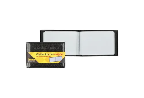 Idena Visitenkarten Idena 11339 - Visitenkartenmappe, für 40 Karten, 10x7 cm, 1 Stück