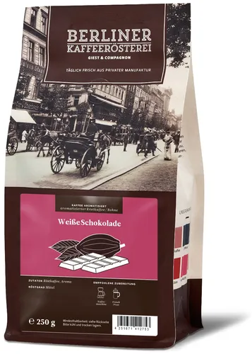 Berliner Kaffeeroesterei DE aromatisierter Kaffee weiße Schokolade 1080131