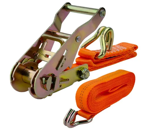 MCS CARGO SECURITY Zurrgurt Spanngurt, 1500kg, 5m, Zurrgurte für Ladungssiherung, orange (1-St)