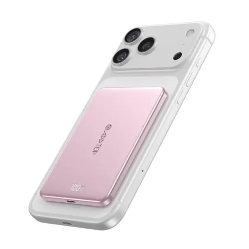 ADDTOP Ultra Slim Power Bank 5000mAh für iPhone mit Magnetverschluss