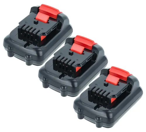 vhbw 3x Akku kompatibel mit Dewalt DCS310S1, DCT410N, DCT410, DCT410D1-QW, DCS310N, DCS310S2, DCS310D2-QW, DCS310B Werkzeug (2000 mAh, Li-Ion, 12 V)