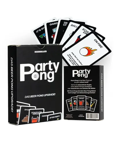® Party Pong - Das Beer-Pong Upgrade Bier-Pong jetzt noch lustiger 56 Karten ...