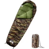 vidaXL Mumienschlafsack für Erwachsene Camping 3 Jahreszeiten - Schlafsäcke für Erwachsene, ideal für Camping und Outdoor-Aktivitäten. Langlebig, wasserfest und mit Mumienform für optimale Wärmeisolation. Leicht zu transportieren und zu lagern.