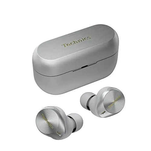 Technics EAH-AZ80E-S - Kabellose Ohrhörer mit Noise Cancelling, überlegener Klang und lange Akkulaufzeit mit kabellosem Laden