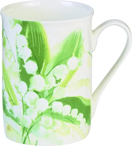 IHR Mayflower Lily of the Valley Becher aus feinem Porzellan, 375 ml